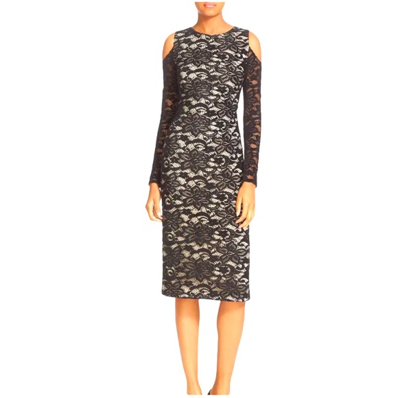 Eliza J Off the Shoulder Lace Sheath Dress - 6/8 - Picture 17 of 17